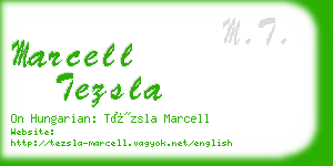 marcell tezsla business card